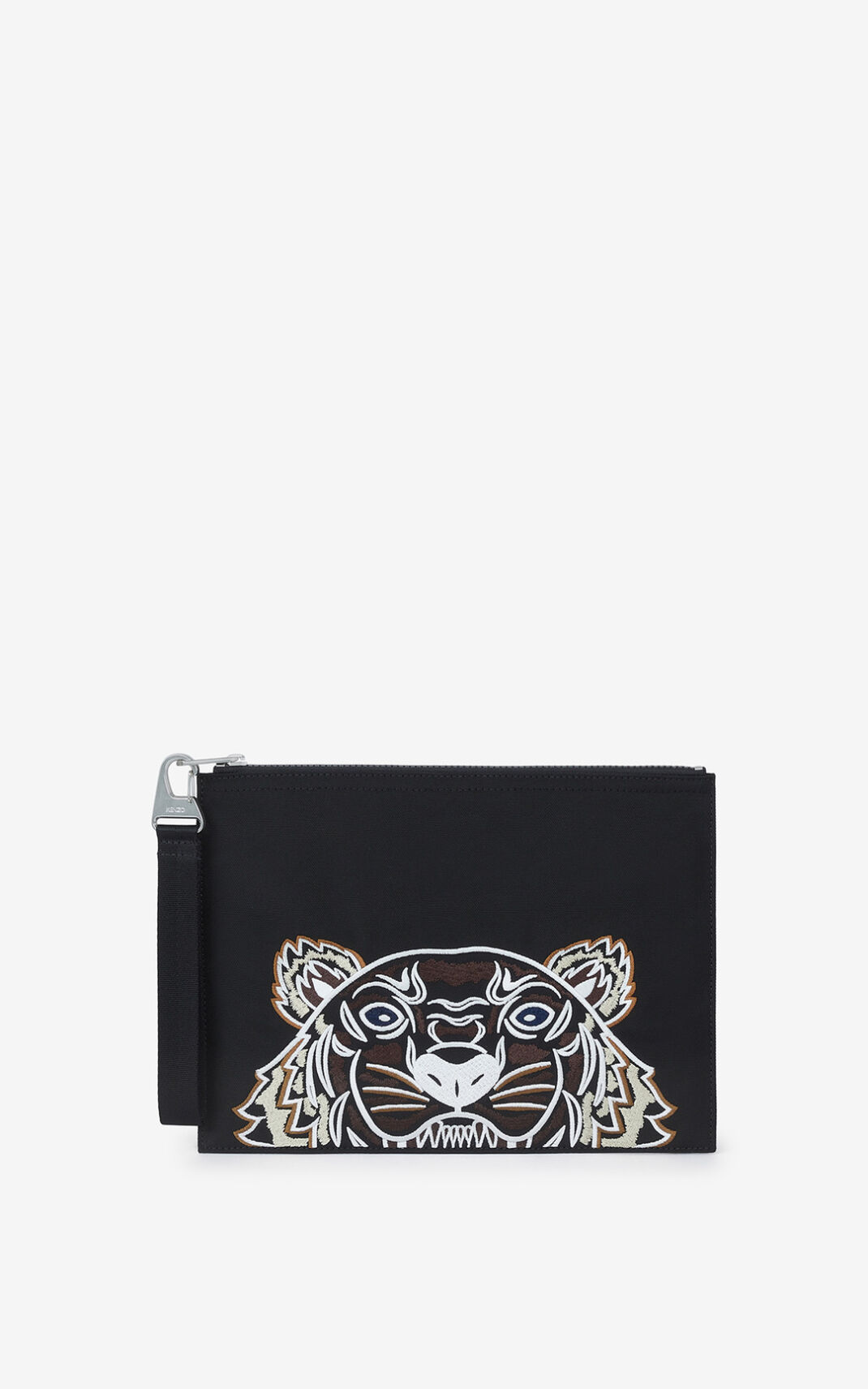 Bolsas Pequenas Kenzo Large Lona Kampus Tiger Masculino - Pretas | 910STABJQ